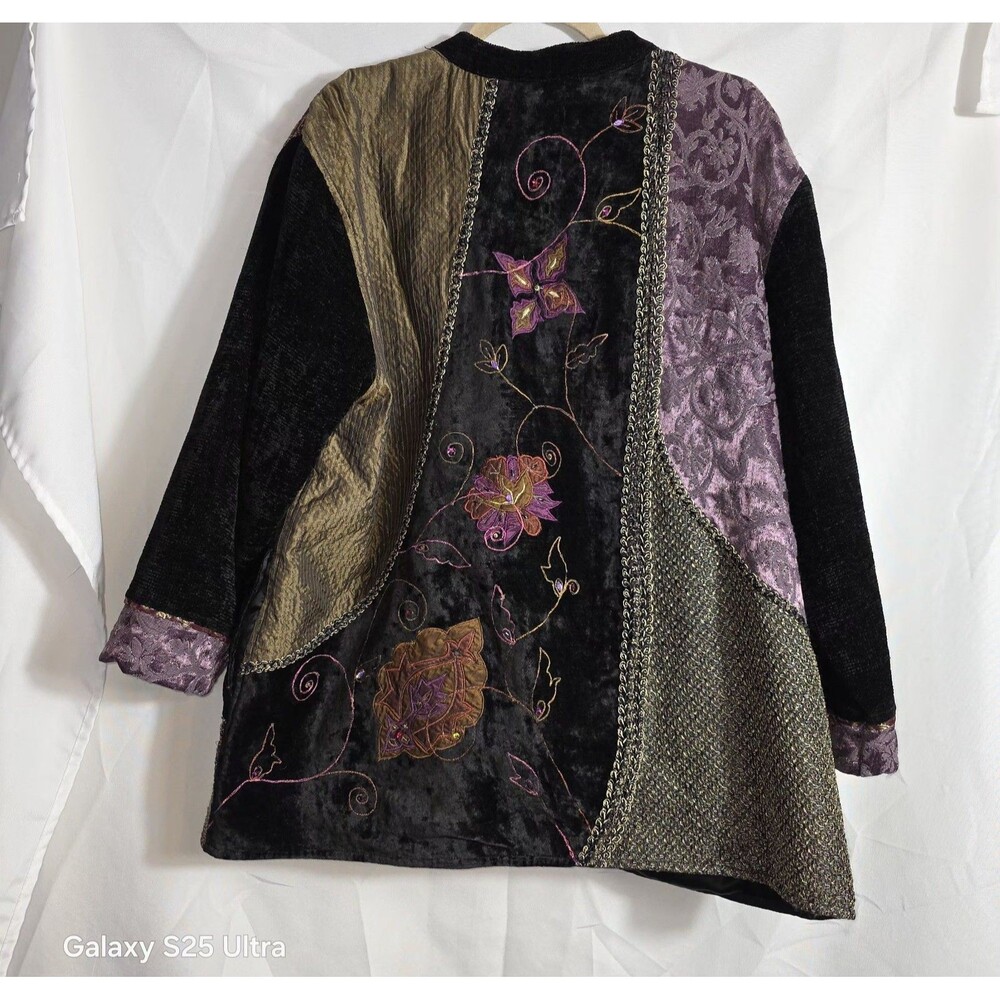 Vintage Flashback Patchwork Boho Jacket Women's S… - image 2